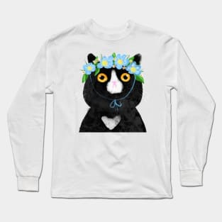 Flower Crown Kitty Long Sleeve T-Shirt